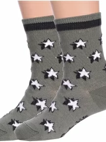 Комплект из 2 пар детских носков Conte kids, 2-5С-11СП, рис. 557, ХАКИ