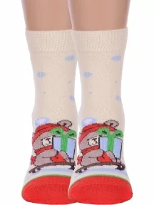 Комплект из 2 пар детских носков Брестские (БЧК), 2-20С3079, рис. 8001, СВЕТЛО-ЖЕЛТЫЕ