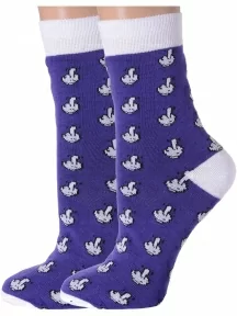 Комплект из 2 пар женских носков Flappers Peppers, 2-1МБ19Ж/20, МУЛЬТИКОЛОР