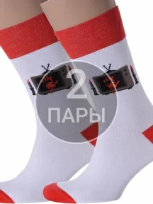 Комплект из 2 пар мужских носков MSCLUB №М18, 2-nm-211Э, "Кровавый отпечаток"