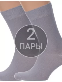 Комплект из 2 пар мужских носков Брестские (БЧК), 2-14С2122, рис. 000, СВЕТЛО-СЕРЫЕ