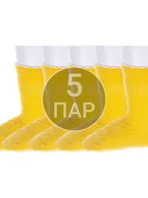 Комплект из 5 пар детских носков Носкофф (АЛСУ) ЖЕЛТЫЕ рис. 1 (5-ЛС58)