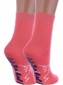 Комплект из 2 пар детских махровых носков Альтаир, 2-С67, ПЕРСИКОВЫЕ