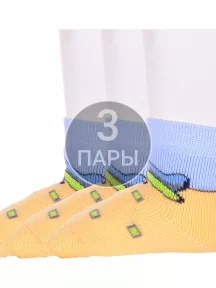 Комплект из 3 пар детских махровых носков Брестские (БЧК), 3-14С3060, рис. 820, ЖЕЛТЫЕ