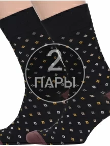 Комплект из 2 пар мужских носков MSCLUB №М33 ЧЕРНЫЕ (2-nm-350)