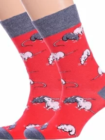 Комплект из 2 пар носков Брестские (БЧК), 2-21С4200, рис. 162, ВИШНЕВЫЕ