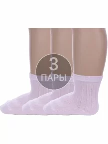 Комплект из 3 пар детских носков Альтаир, 3-М20, СВЕТЛО-РОЗОВЫЕ