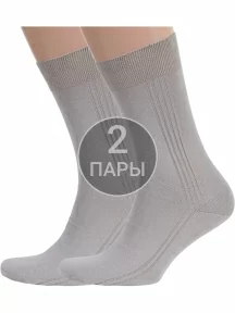 Комплект из 2 пар мужских носков RuSocks (Орудьевский трикотаж), 2-М3-11001, рис. 03, ТЕМНО-БЕЖЕВЫЕ