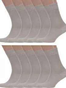 Комплект из 10 пар мужских носков Брестские (БЧК), 10-14С2122, рис. 000, ПЕСОЧНЫЕ