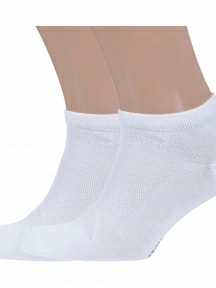 Комплект из 2 пар бамбуковых носков Grinston socks (PINGONS), 2-15D33, БЕЛЫЕ