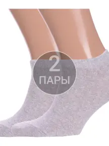 Комплект из 2 пар мужских носков GRAND LINE СВЕТЛО-СЕРЫЕ (2-МК-29)