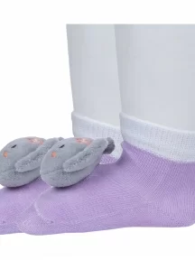 Комплект из 2 пар детских носков с игрушкой "Борисоглебский трикотаж", 2-8С20, СИРЕНЕВЫЕ