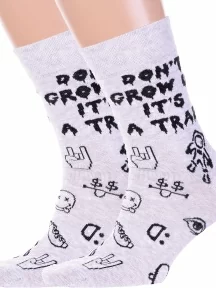 Комплект из 2 пар мужских носков Брестские (БЧК), 2-16С2127, рис. 530, СВЕТЛО-СЕРЫЕ МЕЛАНЖ