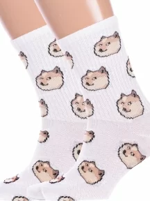 Комплект из 2 пар спортивных носков Hobby Line, 2-нус80186, БЕЛЫЕ