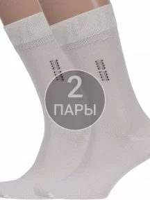 Комплект из 2 пар мужских бамбуковых носков ХОХ, 2-X-1111, БЕЖЕВЫЕ