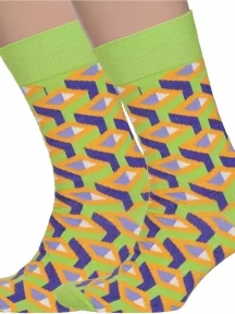 Комплект из 2 пар мужских носков MSCLUB №М23, 2-nm-269, "Объемные трубы"