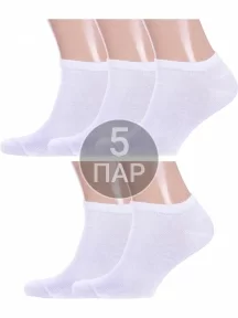 Комплект из 5 пар носков Челны-текстиль БЕЛЫЕ (5-L51)