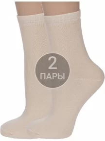 Комплект из 2 пар детских носков ХОХ БЕЖЕВЫЕ (2-d-1226)