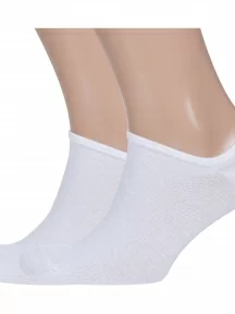 Комплект из 2 пар мужских ультракоротких носков Брестские (БЧК), 2-15С2315, рис. 000, БЕЛЫЕ
