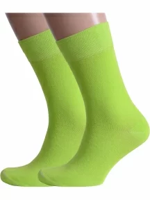 Комплект из 2 пар мужских носков Альтаир, 2-H226, САЛАТОВЫЕ
