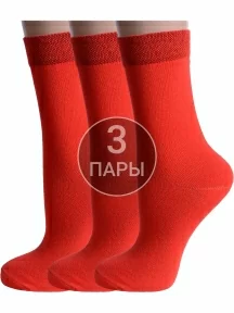 Комплект из 3 пар детских носков Альтаир, 3-А94, КРАСНЫЕ