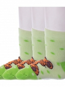 Комплект из 3 пар детских махровых носков Брестские (БЧК), 3-14С3060, рис. 821, МЯТНАЯ СВЕЖЕСТЬ