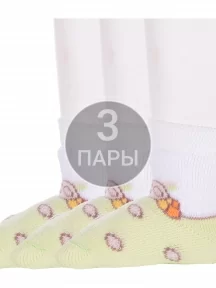 Комплект из 3 пар детских махровых носков Брестские (БЧК), 3-14С3060, рис. 819, МЯТНАЯ СВЕЖЕСТЬ