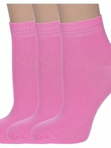 Комплект из 3 пар детских носков ХОХ, 3-d-1229, РОЗОВЫЕ