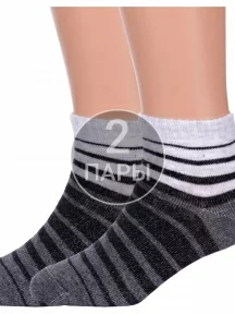 Комплект из 2 пар детских спортивных носков Conte kids, 2-7С-97СП, рис. 505, ТЕМНО-СЕРЫЕ