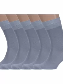 Комплект из 5 пар мужских носков ХОХ из модала, 5-X-1116, СЕРЫЕ
