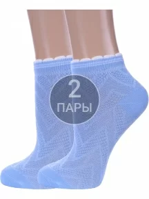 Комплект из 2 пар детских носков ХОХ, 2-d-1224, ГОЛУБЫЕ