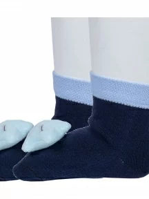 Комплект из 2 пар детских носков с игрушкой "Борисоглебский трикотаж", 2-8С20, ТЕМНО-СИНИЕ