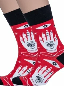 Комплект из 2 пар мужских носков MSCLUB №М48, 2-nm-543, КРАСНЫЕ