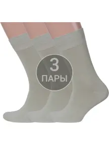 Комплект из 3 пар мужских носков MSCLUB СВЕТЛЫЙ ШАЛФЕЙ (3-ПН-01Э)