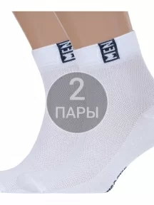 Комплект из 2 пар мужских носков RuSocks (Орудьевский трикотаж) БЕЛО-СИНИЕ (2-М-2211)