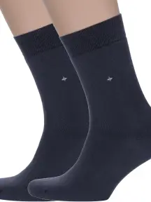 Комплект из 2 пар мужских махровых носков RuSocks (Орудьевский трикотаж) ГРАФИТОВЫЕ (2-М-188)