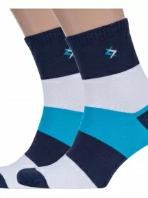 Комплект из 2 пар мужских носков ХОХ, 2-X-3R3, БЕЛЫЕ