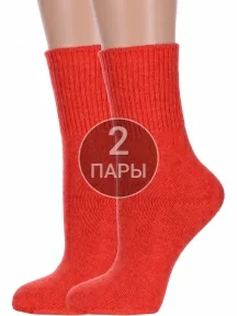 Комплект из 2 пар женских термоносков с ослабленной резинкой Hobby Line, 2-нжт019-03, КРАСНЫЕ