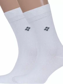 Комплект из 2 пар мужских носков ХОХ, 2-X-1205, БЕЛЫЕ