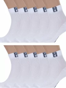 Комплект из 10 пар мужских носков RuSocks (Орудьевский трикотаж), 10-М-2211, БЕЛО-СИНИЕ