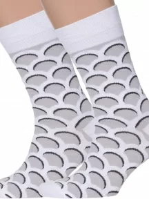 Комплект из 2 пар мужских носков MSCLUB №М31, 2-nm-332, СВЕТЛО-СЕРЫЕ