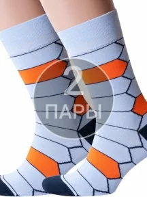 Комплект из 2 пар мужских носков MSCLUB №М01, 2-nm-44, МУЛЬТИКОЛОР