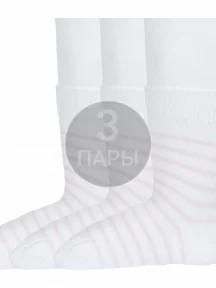 Комплект из 3 пар детских носков RuSocks (Орудьевский трикотаж), 3-Д3-130094Д, рис. 02, БЕЛЫЕ