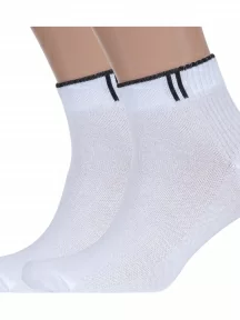 Комплект из 2 пар спортивных носков Альтаир, 2-С192, БЕЛЫЕ
