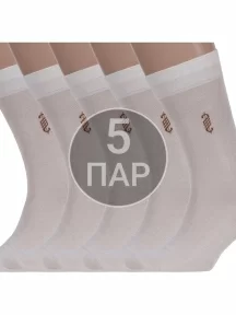Комплект из 5 пар мужских носков ХОХ из модала БЕЖЕВЫЕ (5-X-1117)