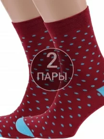 Комплект из 2 пар носков unisex ХОХ FANTASY БОРДОВЫЕ (2-XF-27)