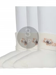 Комплект из 3 пар детских носков RuSocks (Орудьевский трикотаж), 3-Д3-130091Д, МОЛОЧНЫЕ