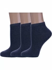 Комплект из 3 пар женских носков Альтаир, 3-А61, ДЖИНС