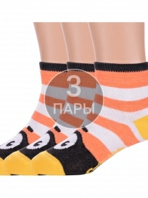 Комплект из 3 пар детских носков Conte kids, 3-17С-10СП, рис. 283, ОРАНЖЕВЫЕ