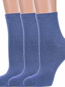 Комплект из 3 пар женских носков Брестские (БЧК), 3-19С1232, рис. 000, ДЖИНСОВЫЕ